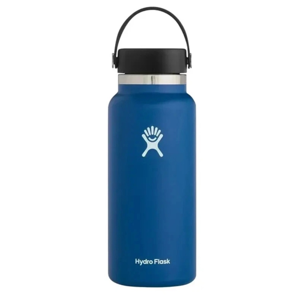 Hydro Flask Water Bottle 32oz wide mouth flex cap brand new  ocean blue